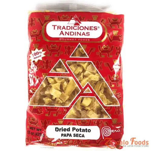 Tradiciones andinas papa seca marron 