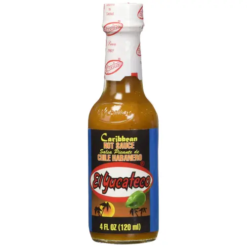 El yucateco salsa picante de chile habanero caribeña