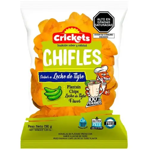 Crickets chifles leche de tigre