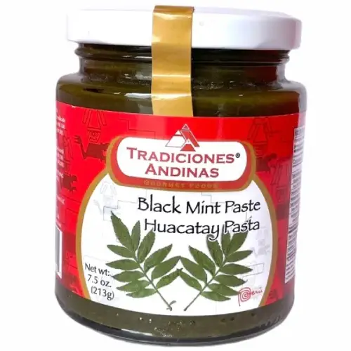 Tradiciones andinas huacatay pasta