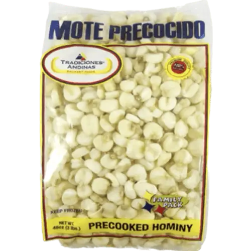 Tradiciones andinas mote precocido congelado