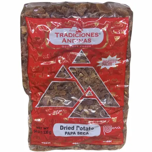 Tradiciones andinas papa seca marron 