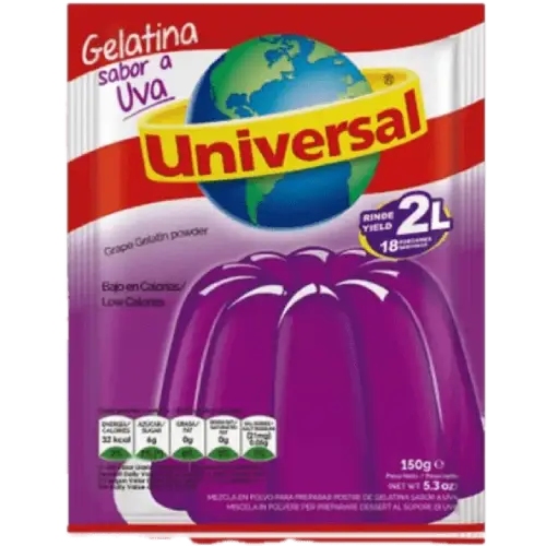 Universal gelatina uva