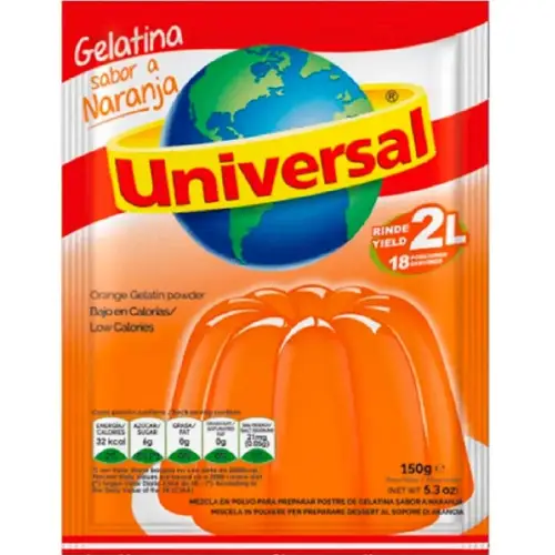 Universal geltina naranja
