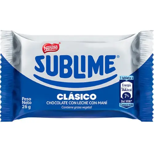 Chocolate Sublime Clasico Nestle